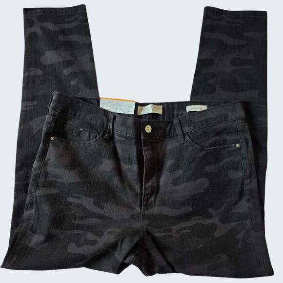 NWT Sanctuary Jeans Pants Denim Camo Gray Black Skinny Ankle Y2K Grunge 12 - Picture 5 of 10